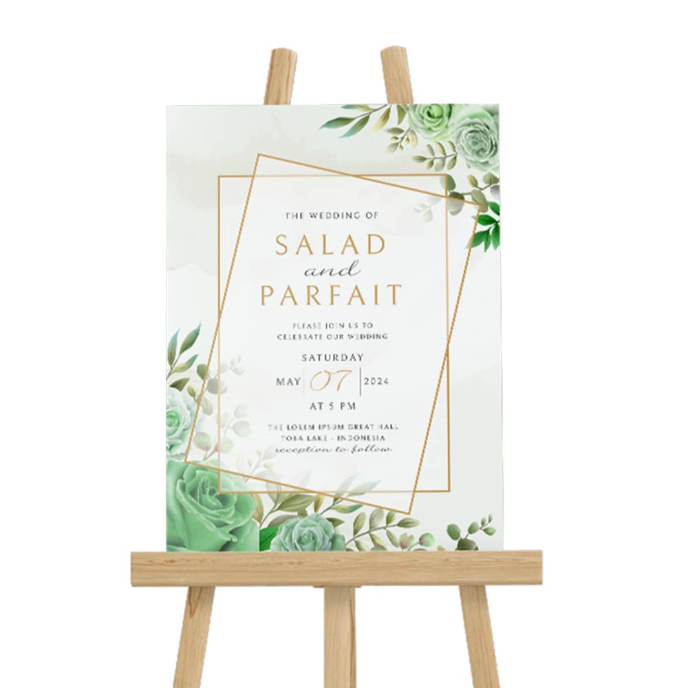 Lightweight Essle stand foam board signage