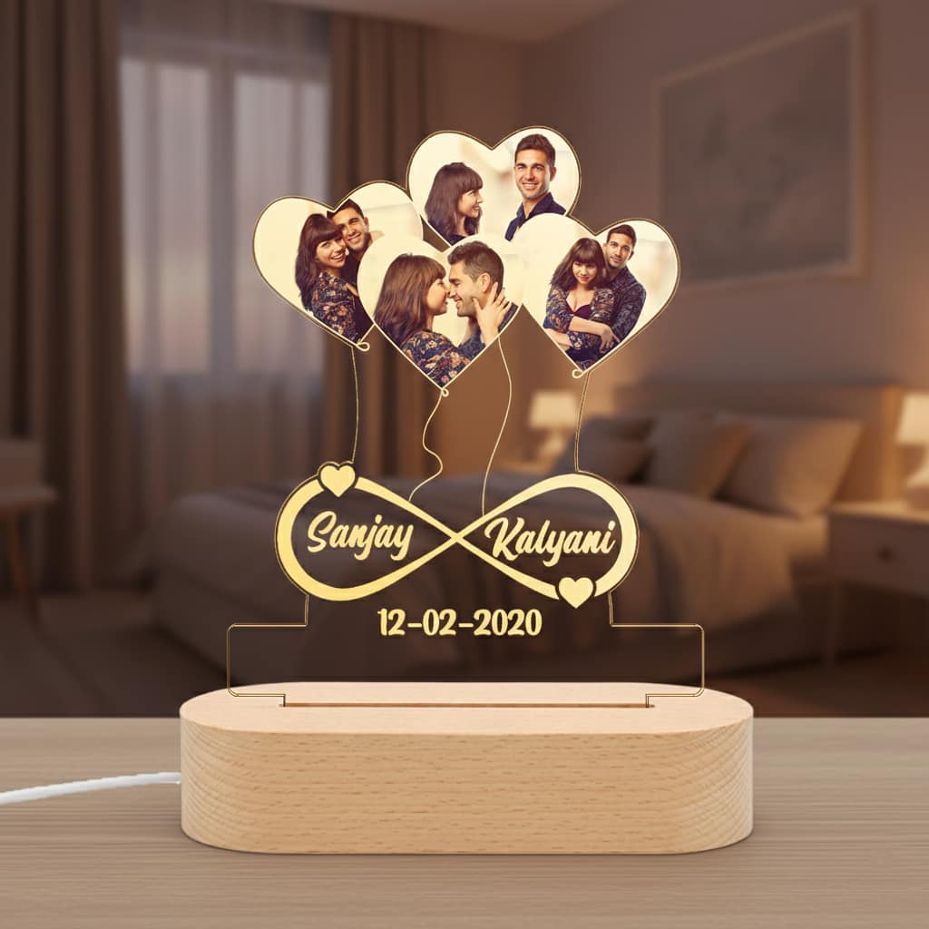 1 Personalized Acrylic LED Lamp - Image 1
