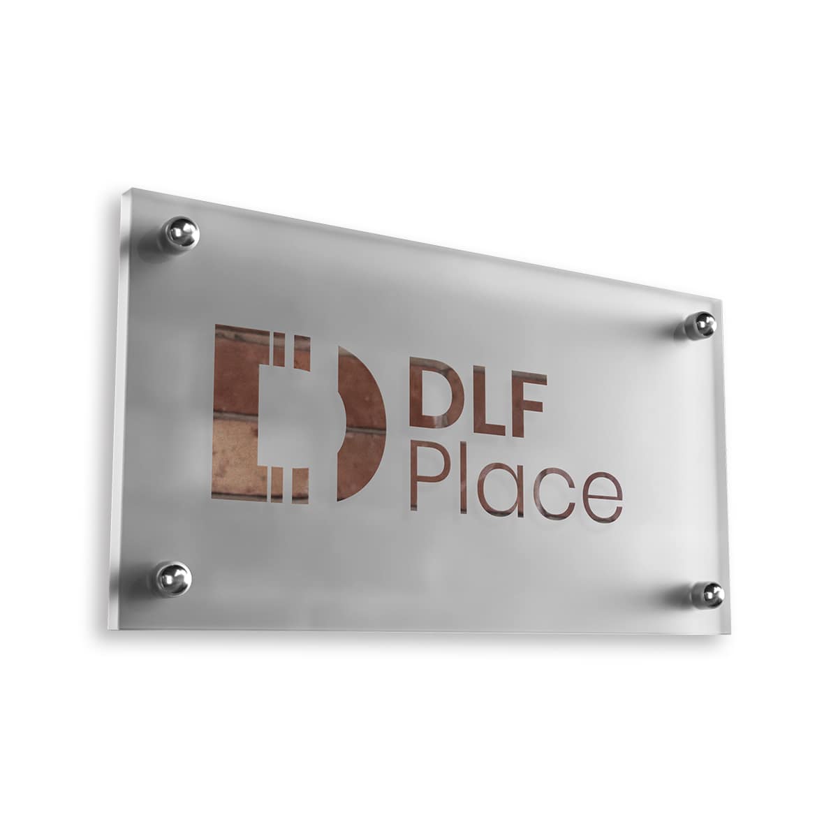 1 Outdoor Sign With Frosted Vinyl - Image 1
