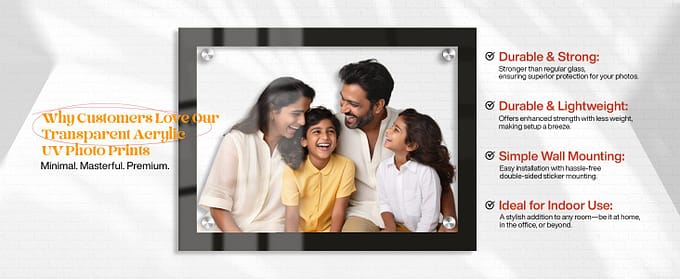 Modern acrylic frame for personalized gifting