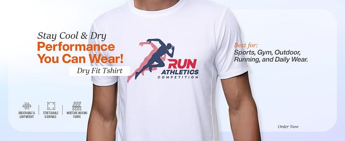 Promotional cotton apparel with logo printing